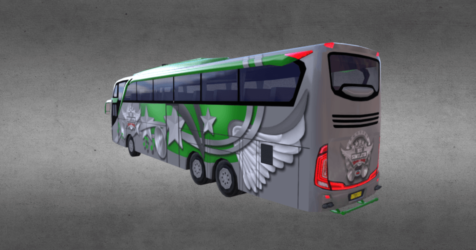 Official BUSSID Livery Green  Bus Simulator Indonesia