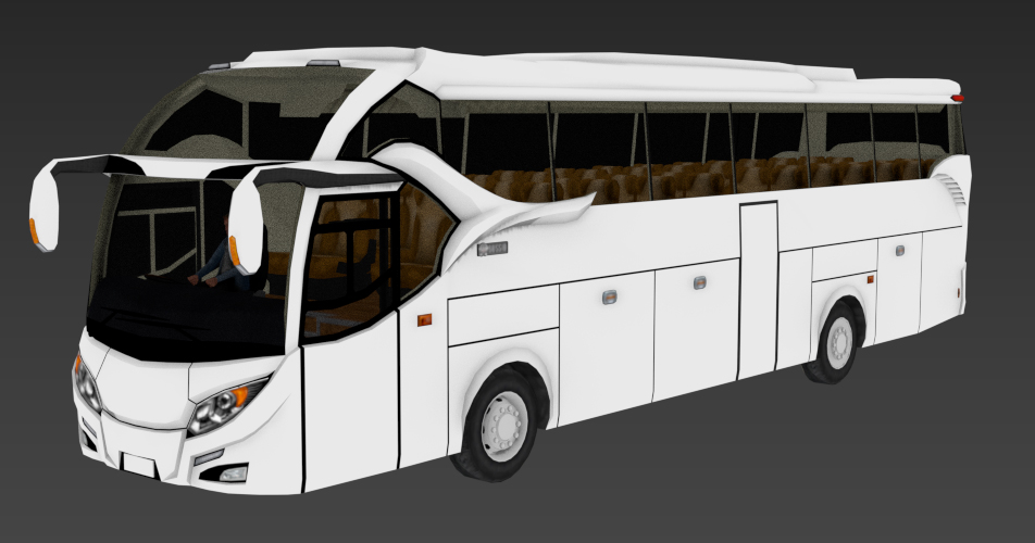 Template Livery for Arjuna XHD  Bus Simulator Indonesia